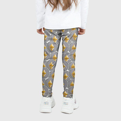 Детские легинсы Ethereum Эфириум / 3D-принт – фото 4