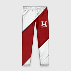 Леггинсы для девочки Honda - Red sport, цвет: 3D-принт