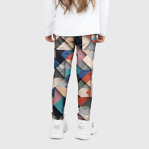 Детские легинсы Herringbone 3D Вышивка Ёлочка / 3D-принт – фото 4