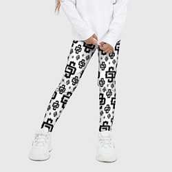 Леггинсы для девочки White Pattern Dope Camo Dope Street Market, цвет: 3D-принт — фото 2