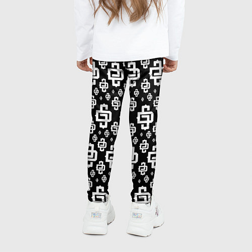 Детские легинсы Black Pattern Dope Camo Dope Street Market / 3D-принт – фото 4