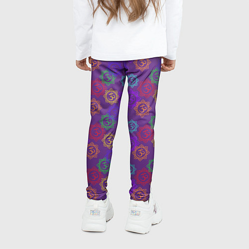 Детские легинсы Мантра ОМ - Аум / 3D-принт – фото 4