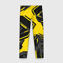 Леггинсы для девочки Абстракция Город, цвет: 3D-принт