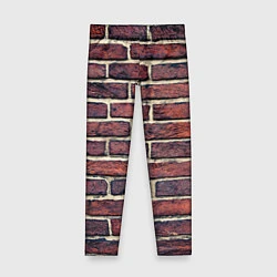 Леггинсы для девочки Brick Wall, цвет: 3D-принт