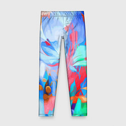 Леггинсы для девочки Fashion floral pattern, цвет: 3D-принт