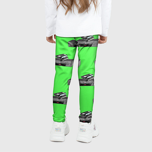 Детские легинсы ВИНТАЖНЫЕ ВИДЕОМАГНИТОФОНЫ / 3D-принт – фото 4