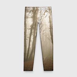 Леггинсы для девочки Туманный лес на восходе, цвет: 3D-принт