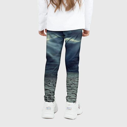 Детские легинсы Трещины на земле пустыня / 3D-принт – фото 4