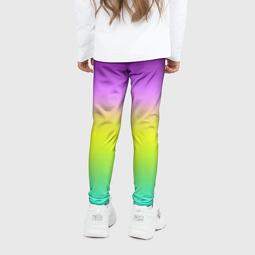 Детские легинсы Multicolored Ombre gradient / 3D-принт – фото 4