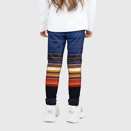 Детские легинсы Градиент вечерний закат / 3D-принт – фото 4