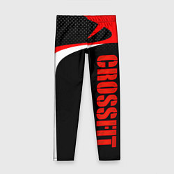 Детские легинсы CrossFit - Красный спортивный