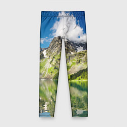 Леггинсы для девочки Живописное горное озеро, цвет: 3D-принт