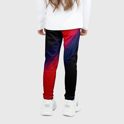 Детские легинсы Infiniti красный карбон / 3D-принт – фото 4