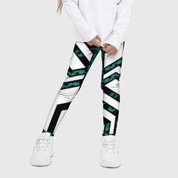 Леггинсы для девочки Киберпанк сеть, цвет: 3D-принт — фото 2