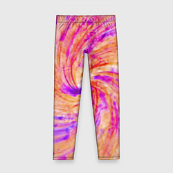 Леггинсы для девочки Color swirls, цвет: 3D-принт