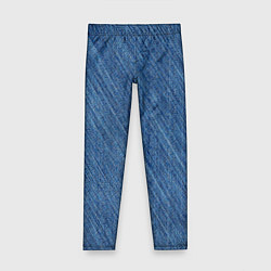 Леггинсы для девочки Деним - джинсовая ткань текстура, цвет: 3D-принт