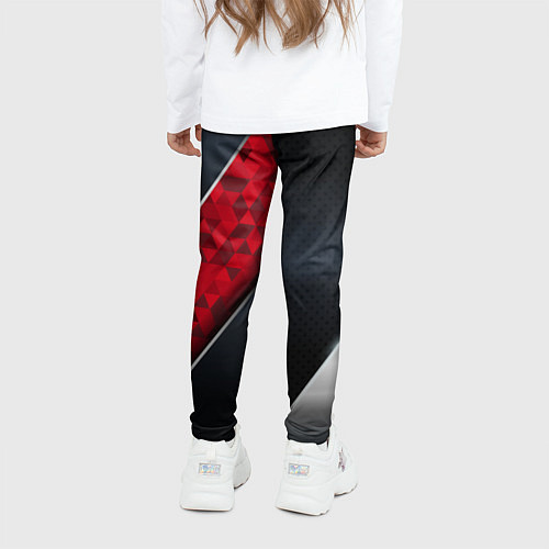 Детские легинсы Red & black Russia / 3D-принт – фото 4