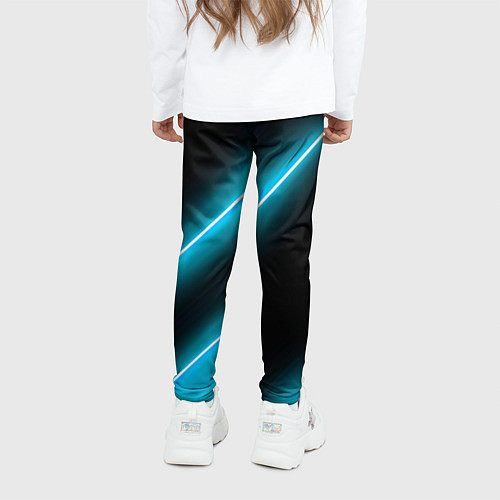 Детские легинсы Volkswagen неоновые лампы / 3D-принт – фото 4