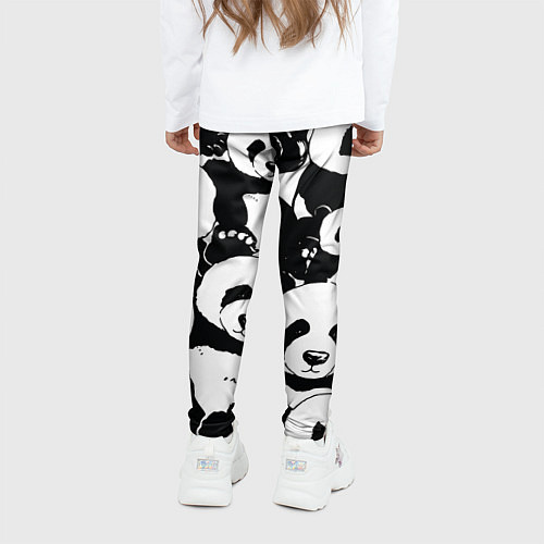 Детские легинсы С пандами паттерн / 3D-принт – фото 4