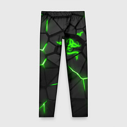 Леггинсы для девочки Razer green neon, цвет: 3D-принт