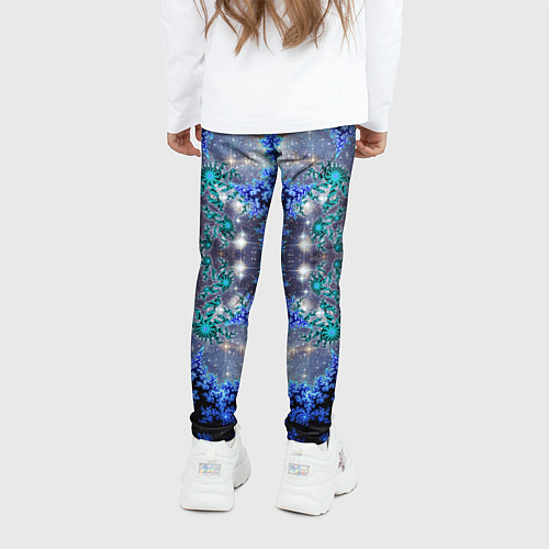 Детские легинсы Космические фракталы / 3D-принт – фото 4