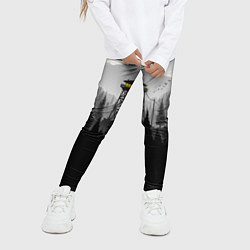 Леггинсы для девочки Firewatch дождь, цвет: 3D-принт — фото 2