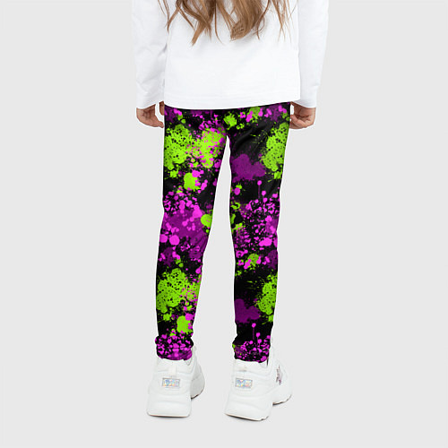 Детские легинсы Брызги и кляксы / 3D-принт – фото 4