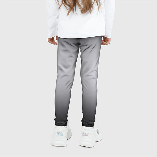 Детские легинсы Серебристый градиент / 3D-принт – фото 4