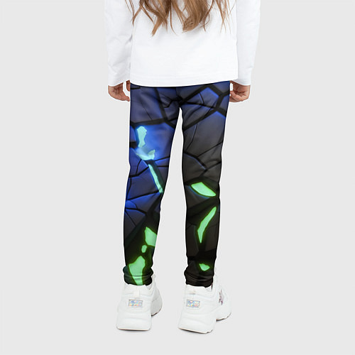 Детские легинсы Светящаяся лава / 3D-принт – фото 4