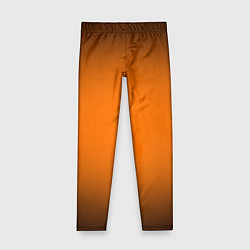 Леггинсы для девочки Кислотный оранжевый с градиентом, цвет: 3D-принт