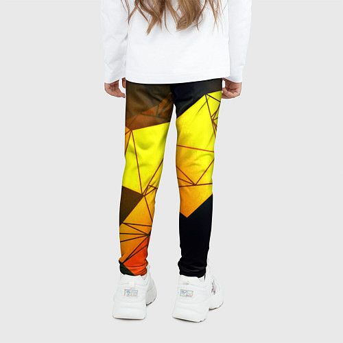 Детские легинсы Абстрактная геометрия фигур / 3D-принт – фото 4