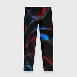 Леггинсы для девочки Neon colors drops of liquid, цвет: 3D-принт