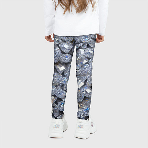 Детские легинсы Россыпь бриллиантов / 3D-принт – фото 4