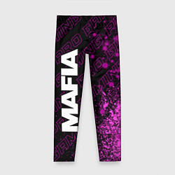 Леггинсы для девочки Mafia pro gaming: по-вертикали, цвет: 3D-принт