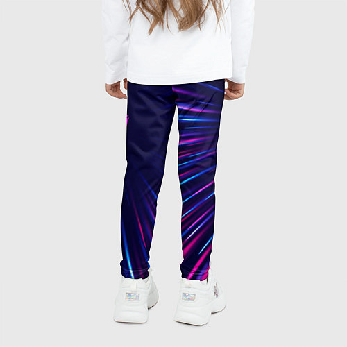 Детские легинсы Jeep neon speed lines / 3D-принт – фото 4