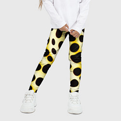 Леггинсы для девочки Текстура леопарда, цвет: 3D-принт — фото 2