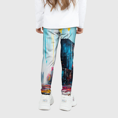 Детские легинсы Палитра города / 3D-принт – фото 4