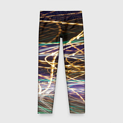 Леггинсы для девочки Световые эффекты, цвет: 3D-принт
