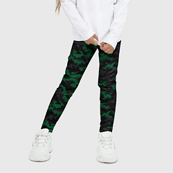Леггинсы для девочки Точечный камуфляжный узор Spot camouflage pattern, цвет: 3D-принт — фото 2