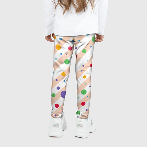 Детские легинсы Color circles / 3D-принт – фото 4