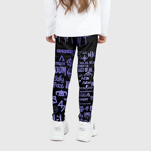 Детские легинсы Games pattern / 3D-принт – фото 4
