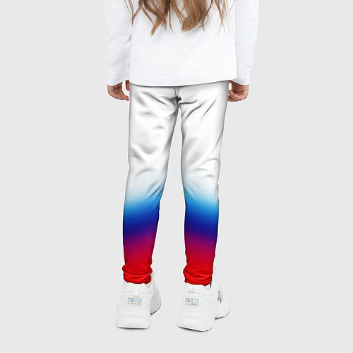 Детские легинсы Флаг России градиент / 3D-принт – фото 4