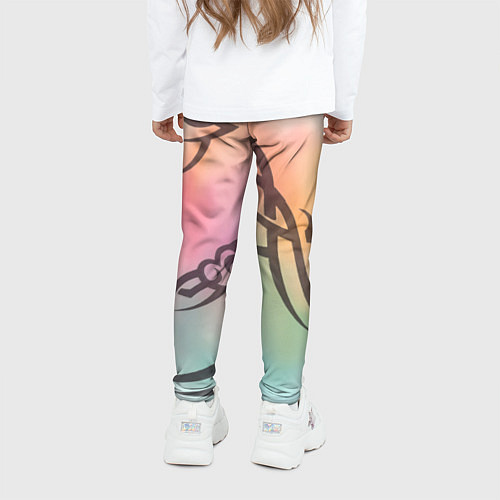 Детские легинсы Трайбл граффити / 3D-принт – фото 4