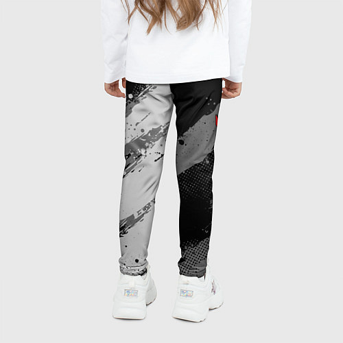 Детские легинсы Honda cr-v - Монохром / 3D-принт – фото 4