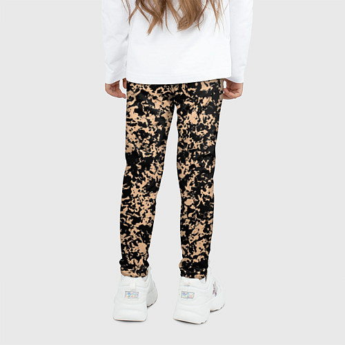 Детские легинсы Текстура пятнистый / 3D-принт – фото 4