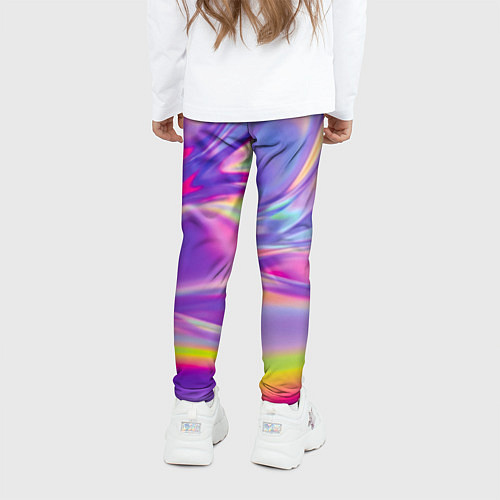 Детские легинсы Радужное северное сияние / 3D-принт – фото 4