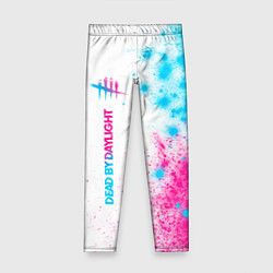 Леггинсы для девочки Dead by Daylight neon gradient style: по-вертикали, цвет: 3D-принт