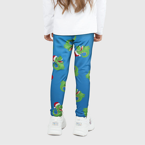 Детские легинсы Новогодний дракончик / 3D-принт – фото 4