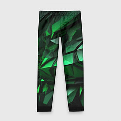 Детские легинсы Green abstract