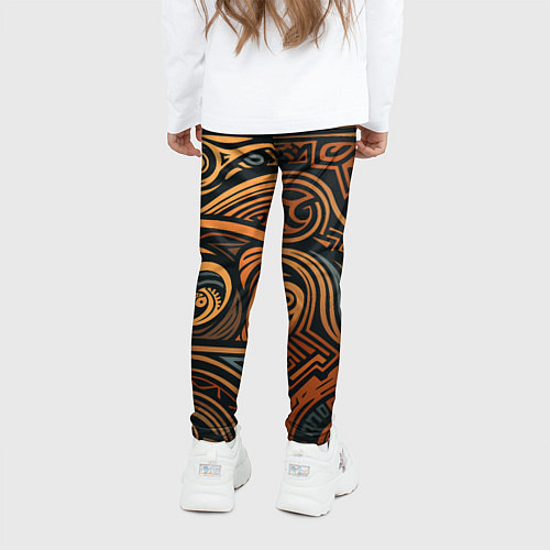 Детские легинсы Узор в викингском стиле / 3D-принт – фото 4